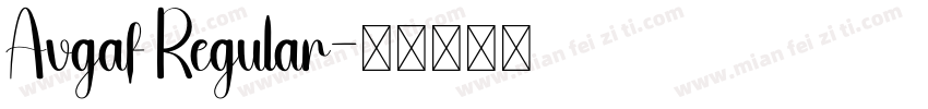 Avgaf Regular字体转换
